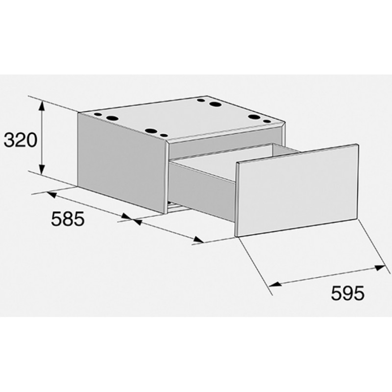Напольный выдвижной ящик ASKO HPS5323W