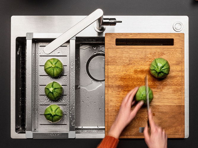 Разделочная доска, дерево 330х420