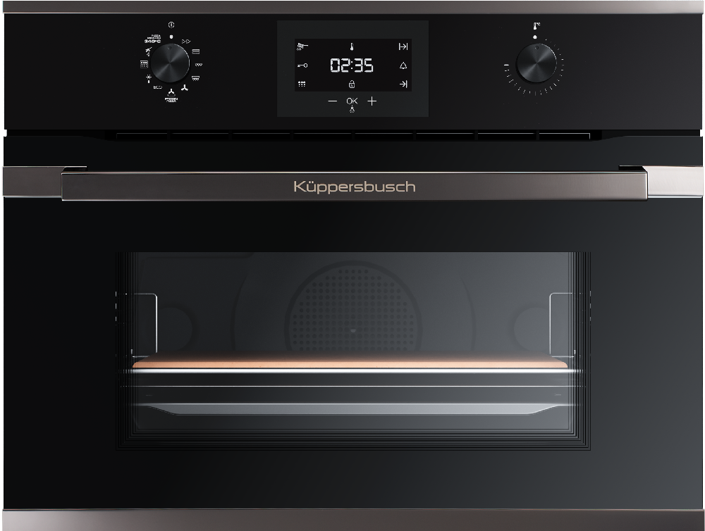 Компактный духовой шкаф с пиролизом Kuppersbusch CBP 6332.0 S2 Black Chrome