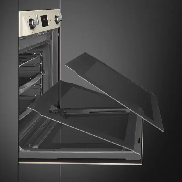 SMEG SOP6900TP Многофункциональный духовой шкаф c пиролизом, 60 см, 9 функций, цвет кремовый
