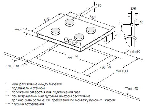 Газовая варочная панель Classic Graude GSK 60.1 SM